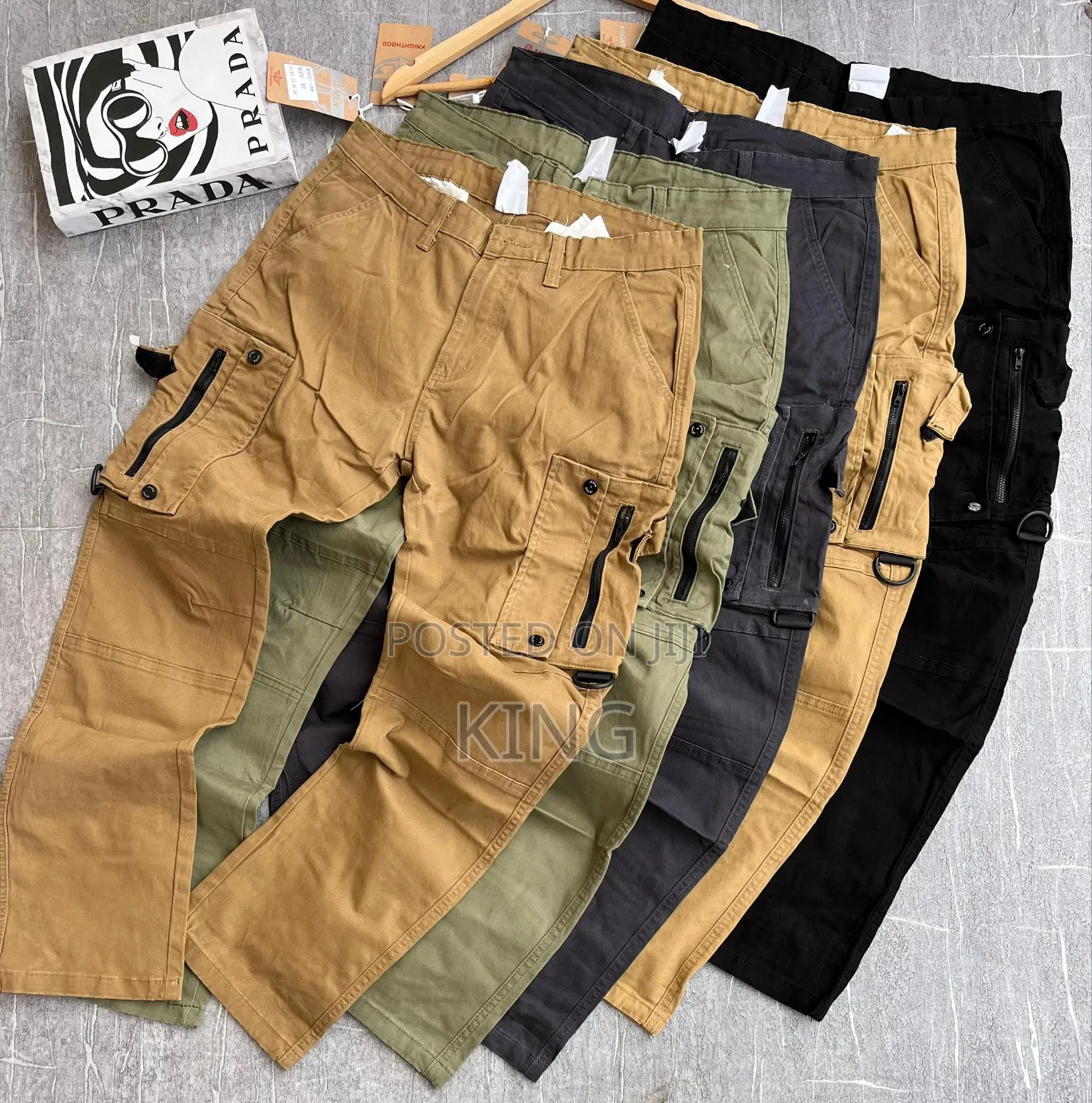 Soothing Cargo Pants.5pcs