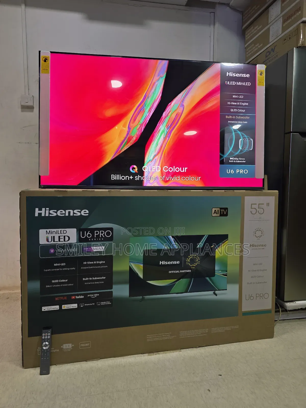 U6pro Series Hisense Miniled4k Quantum Dot Color Display Vida Smart Tv