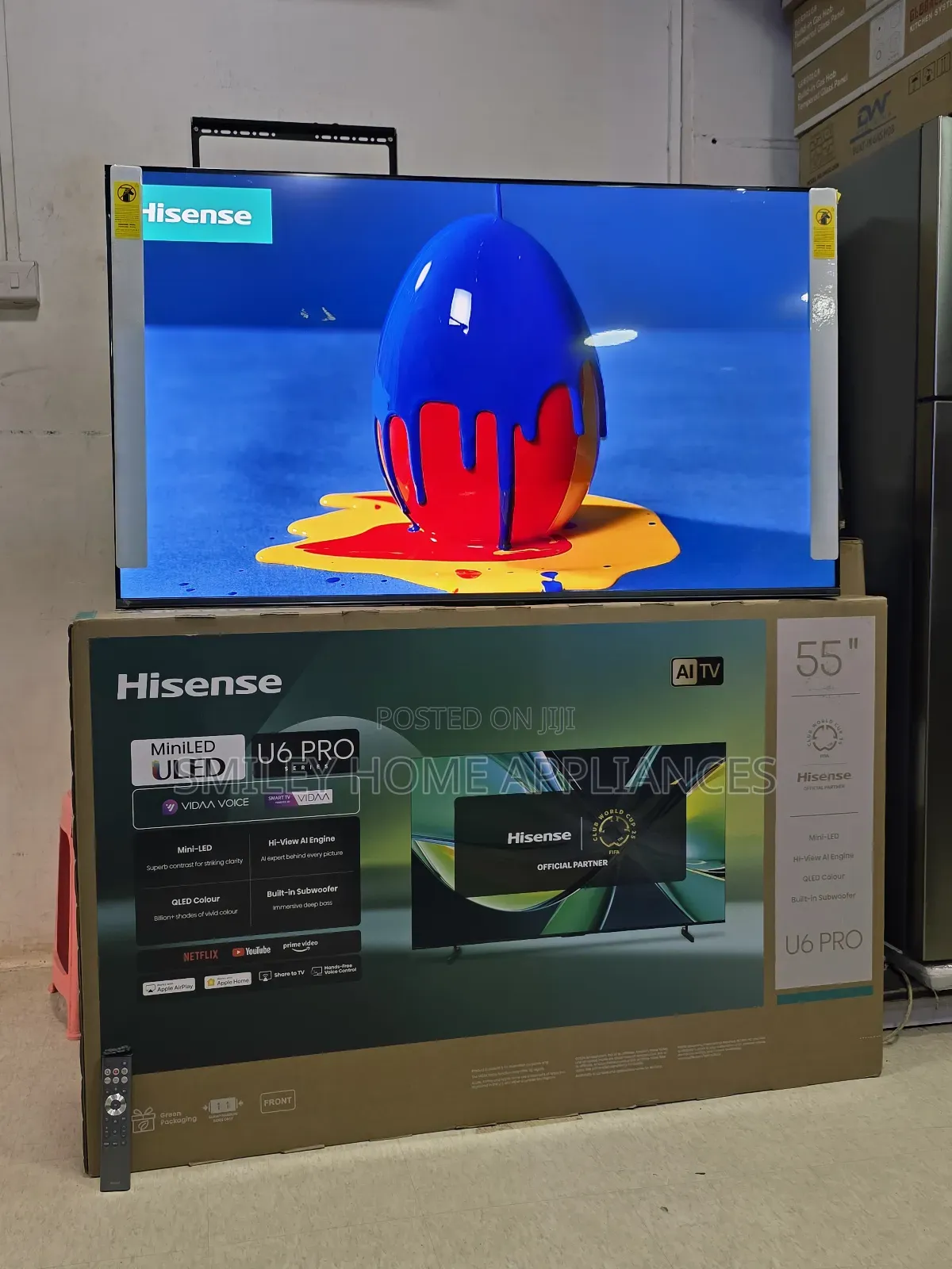 U6pro Series Hisense Miniled4k Quantum Dot Color Display Vida Smart Tv