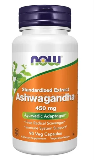 Now Ashwagandha, Standardized Extract, 450mg, 90 Capsules