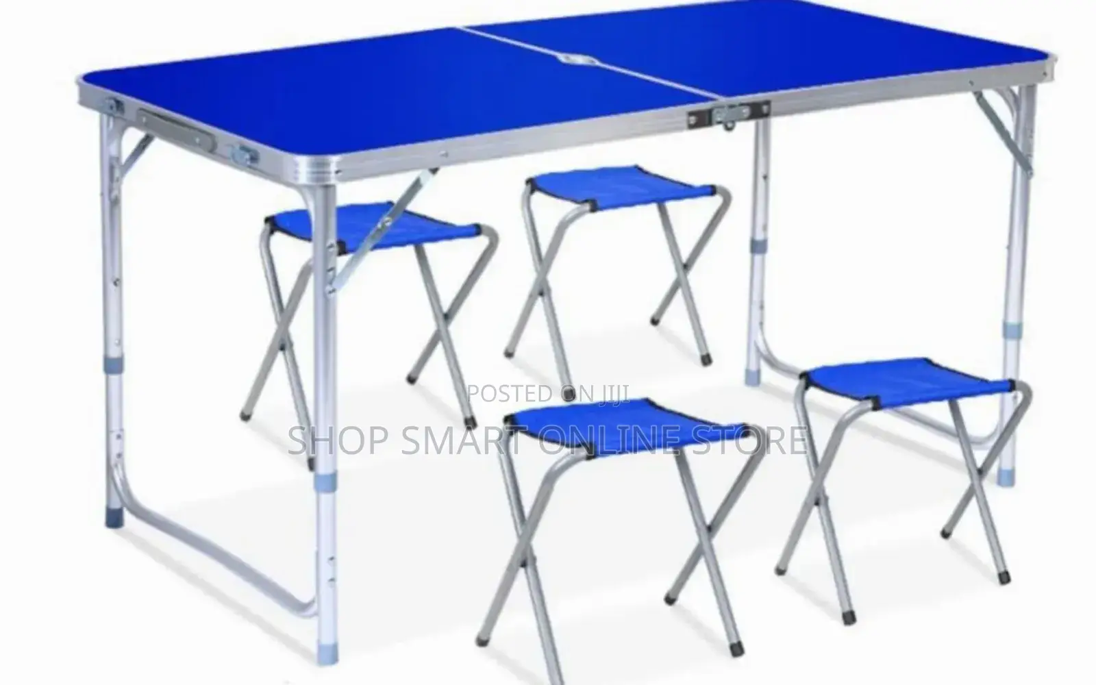 Foldable Camping Table and 4 Chairs Set
