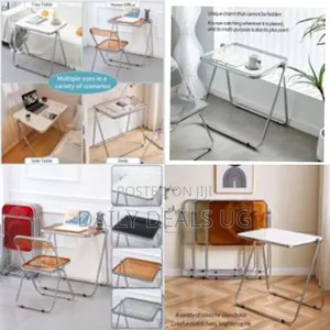 Portable Stackable Folding Tv Acrylic Serving Tray Tables