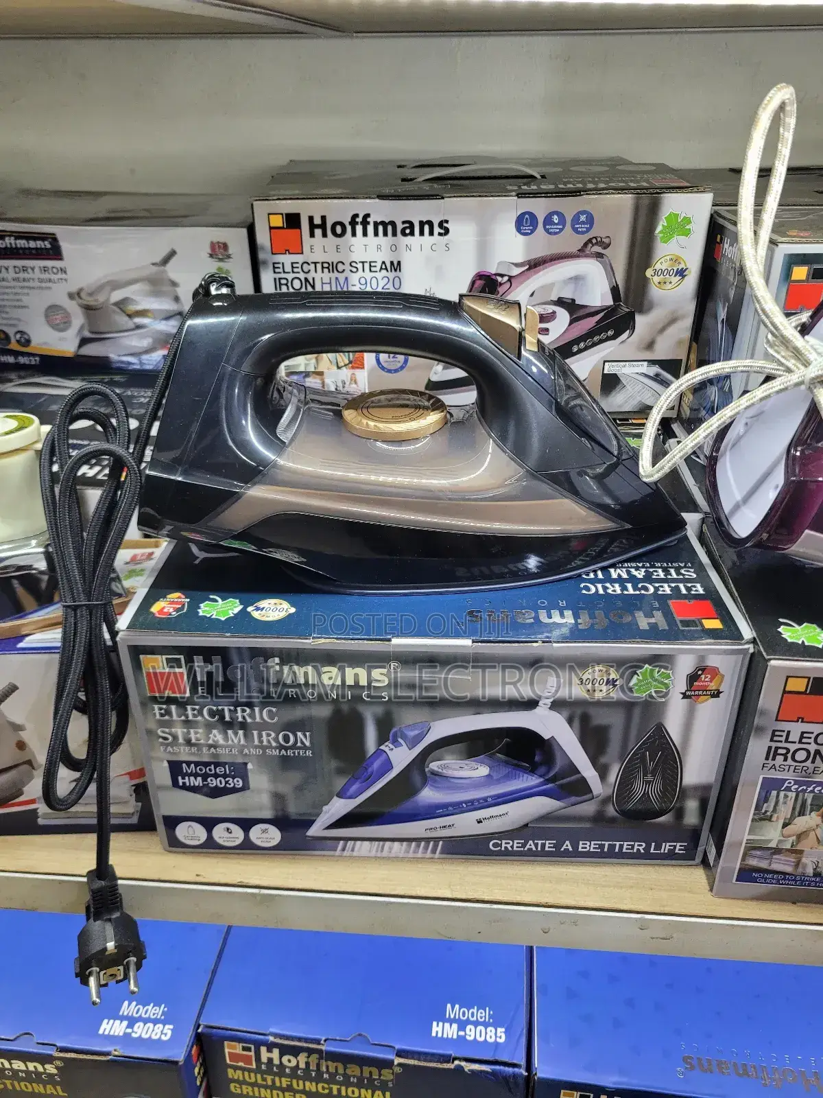 Hoffmans Steam Iron Non Stick Soleplate/Hoffmans Steam Iron