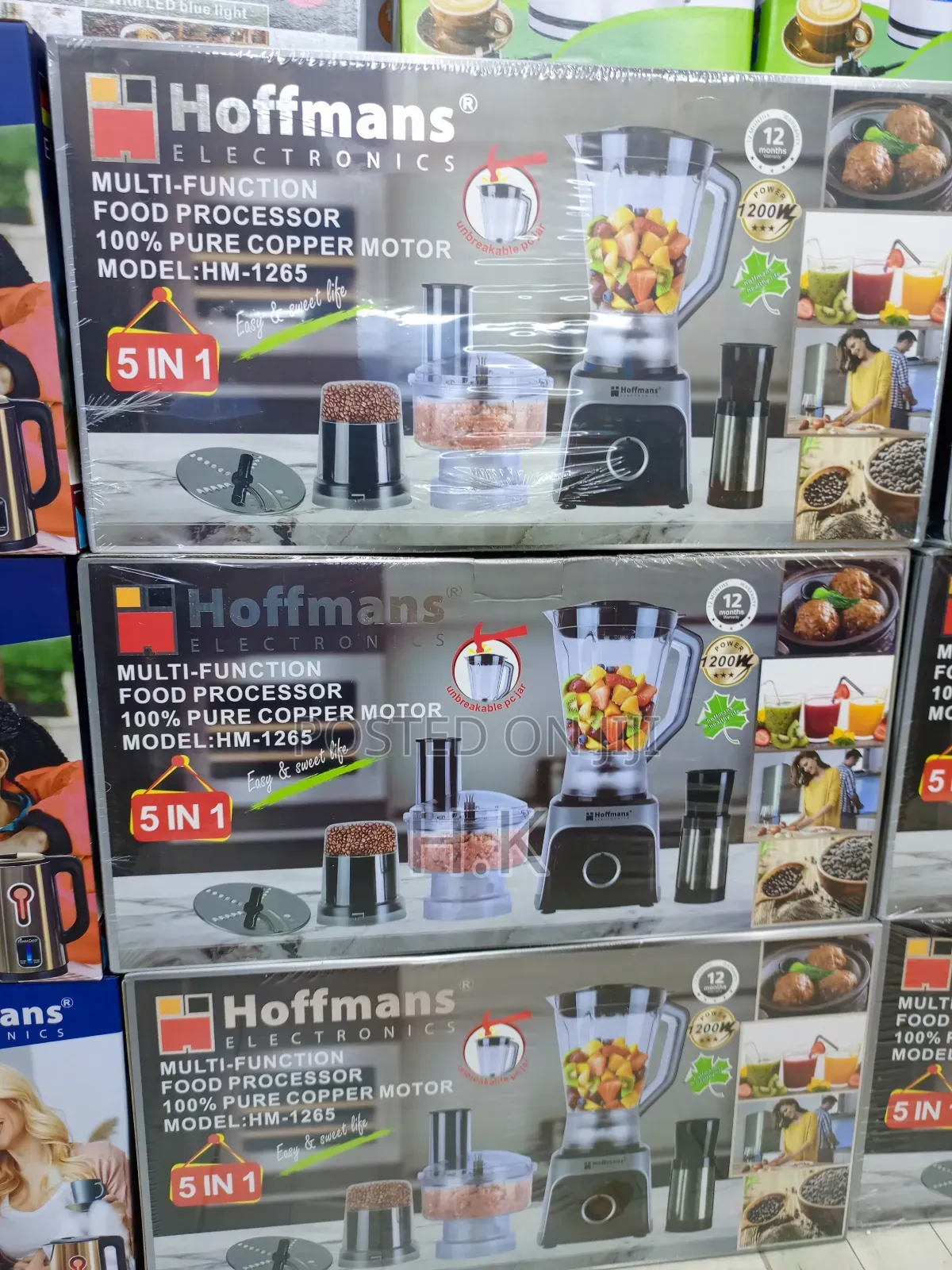 Hoffmans Multi-Function Food Processor, Model Hm-1265.