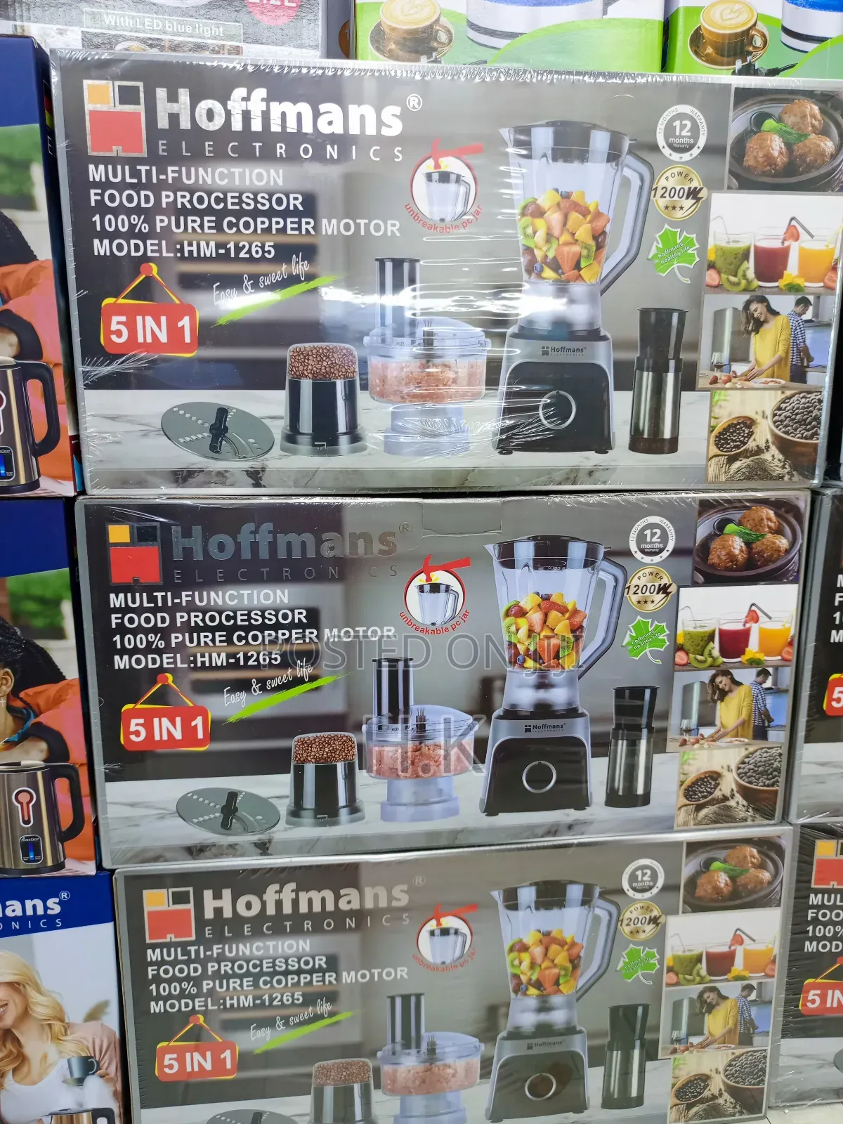 Hoffmans Multi-Function Food Processor, Model Hm-1265.