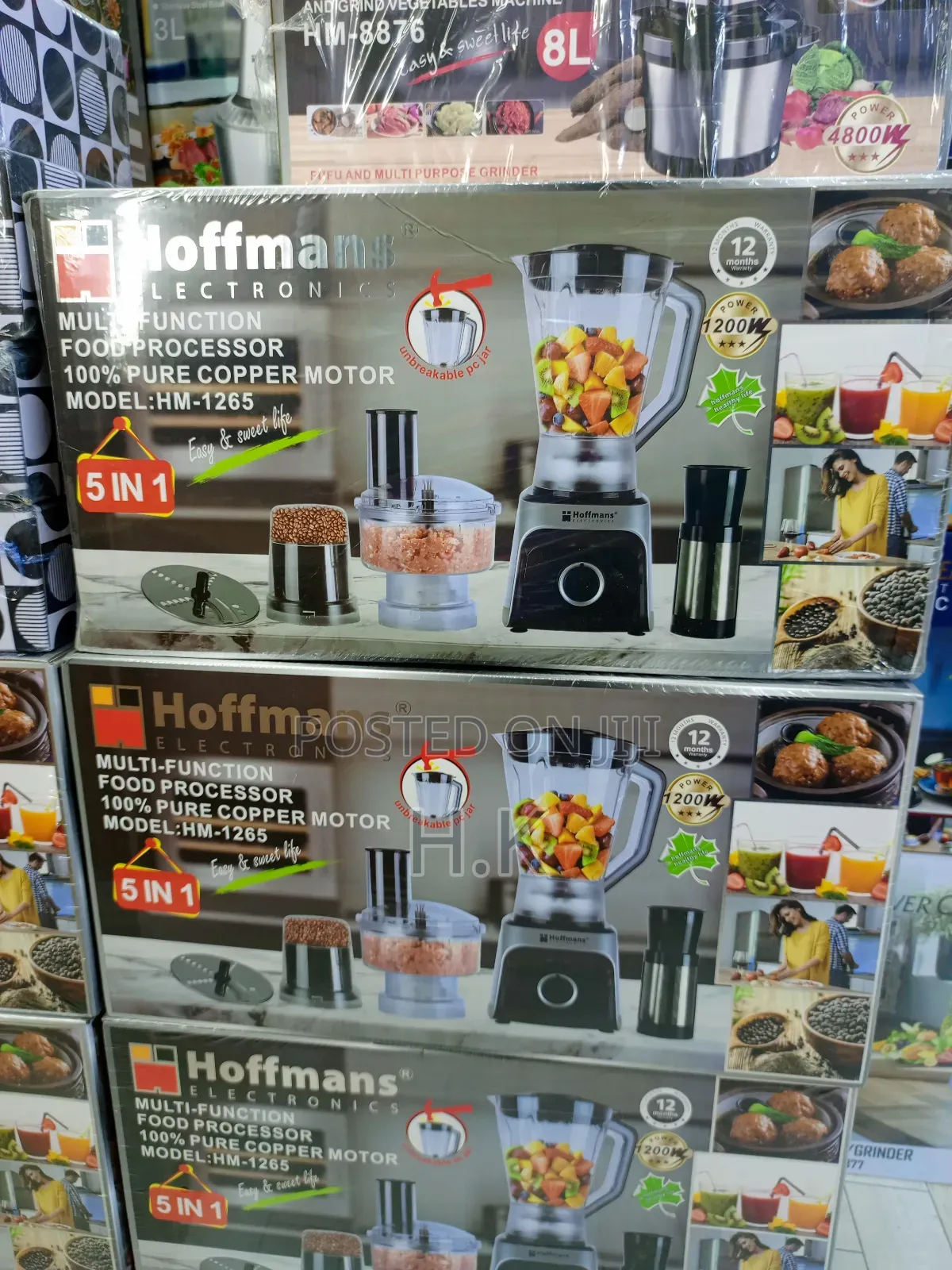 Hoffmans Multi-Function Food Processor, Model Hm-1265.