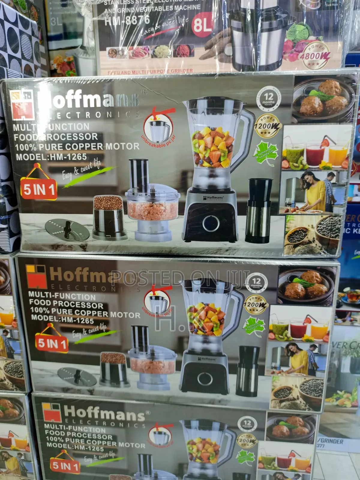 Hoffmans Multi-Function Food Processor, Model Hm-1265.