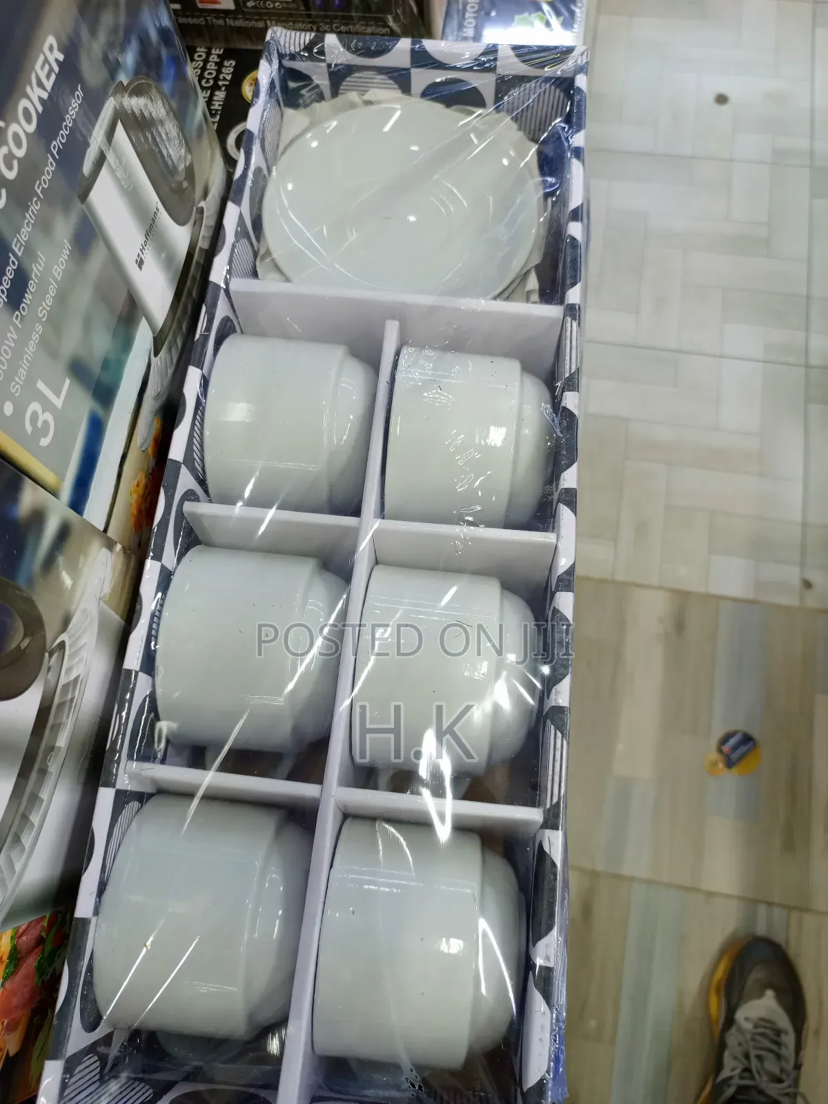 Ceramic Cups and Saucers Set 6pcs Each