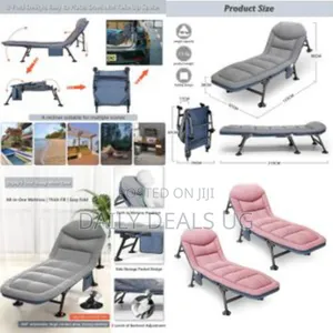 Camping Fishing Chair Portable Reclining Bed Chair With Pillow Outdoor