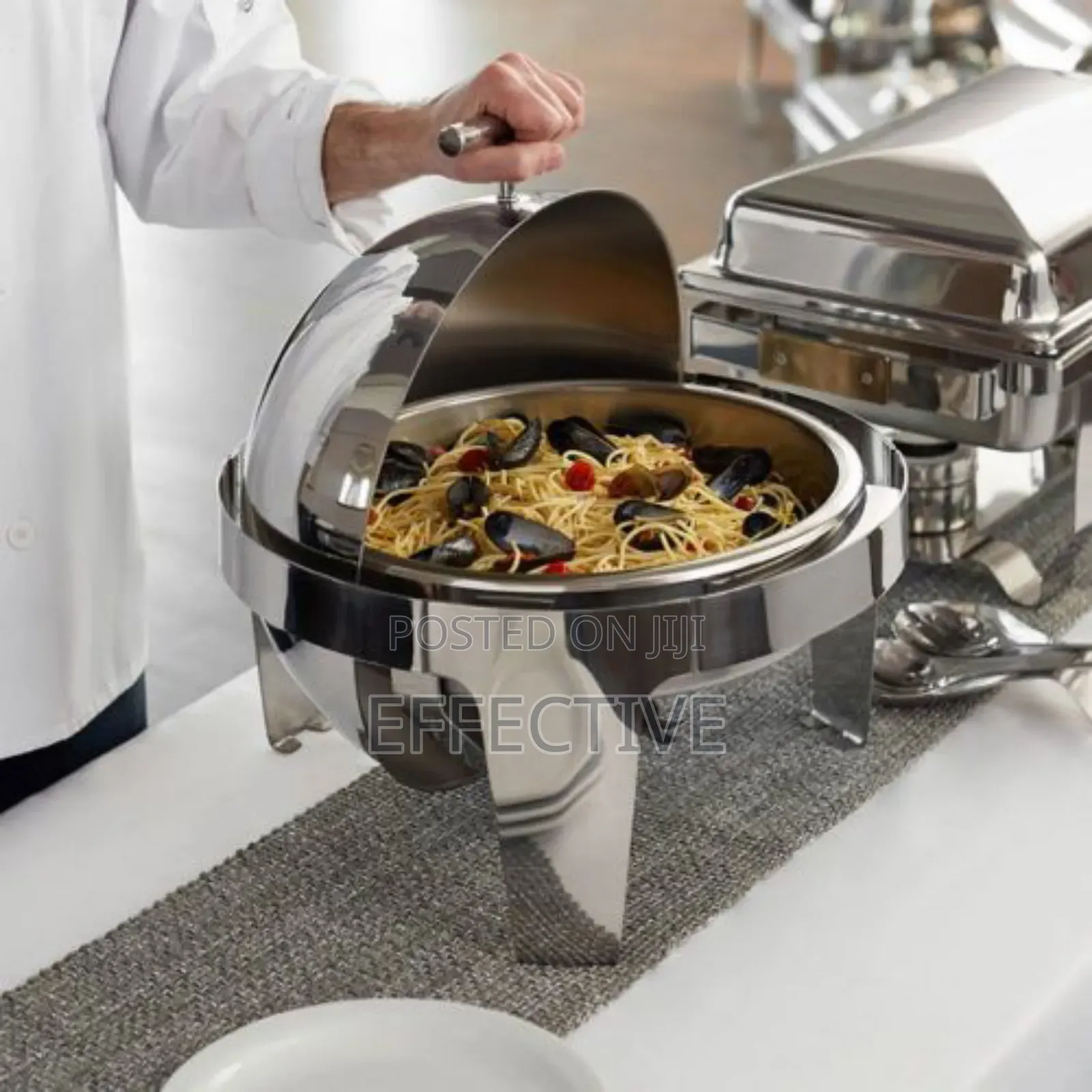 Round Roll-Top Chafing Dish