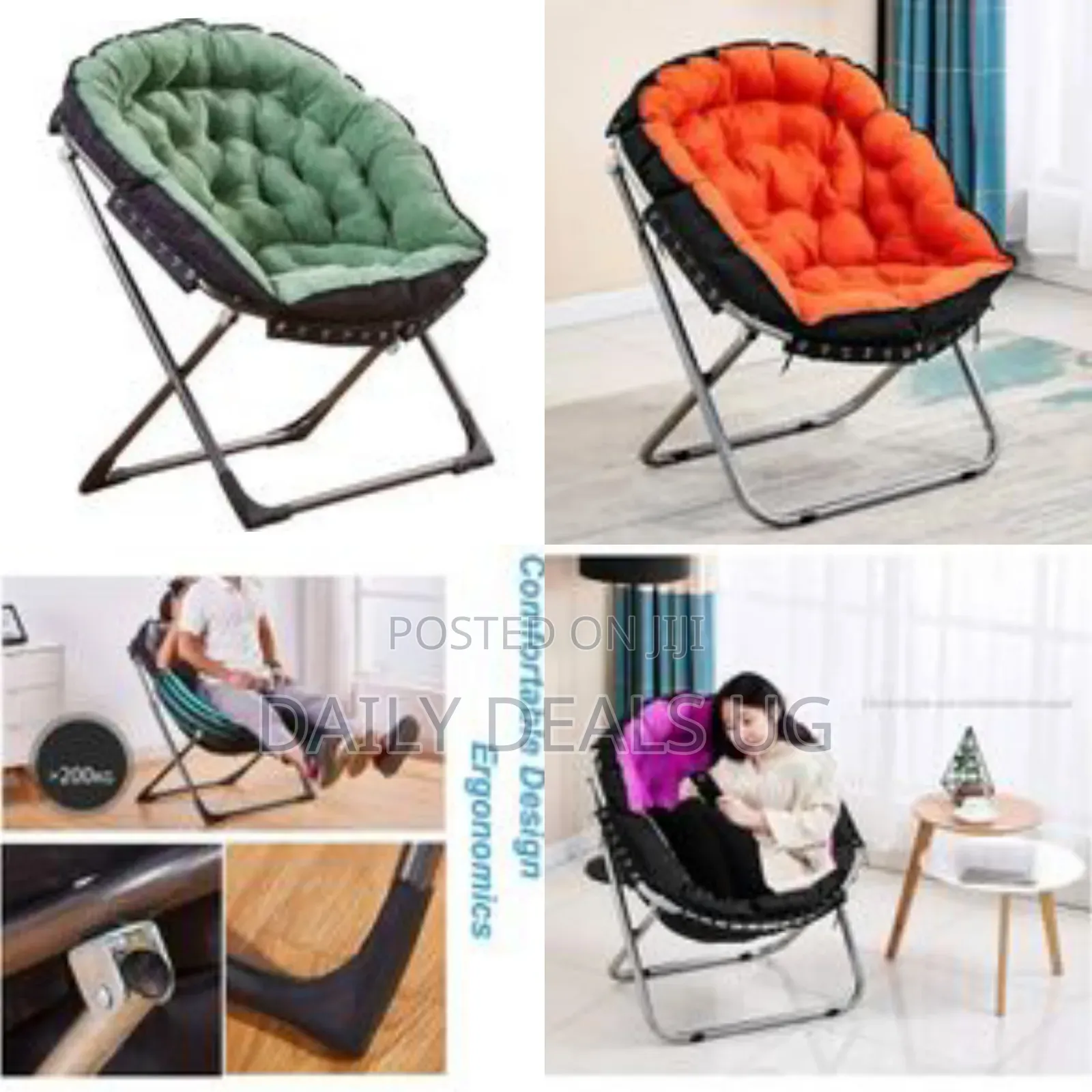 Saucer Chair Folding Foldable Moon Chair Sun