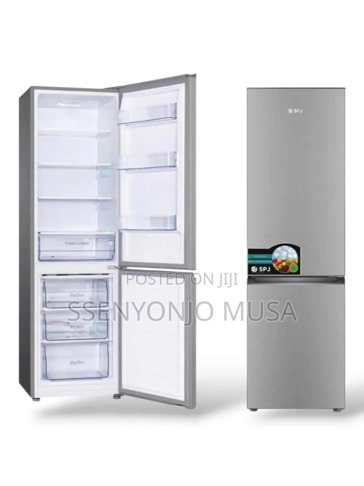 SPJ 399 Litres Combo Double Door Bottom Freezer Fridge