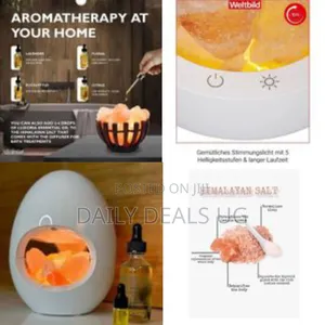 All in One 24v Crystal Himalayan Salt Rock Lamp Ultrasonic Essential