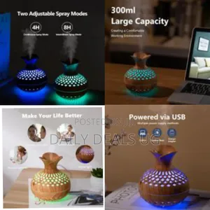 300ml Flower Vase Usb Mini Humidifier Ultrasonic Air Freshener