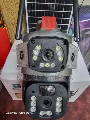 Solar Camera 4g Double Lens,With Strong Lights Cctv Outdoor