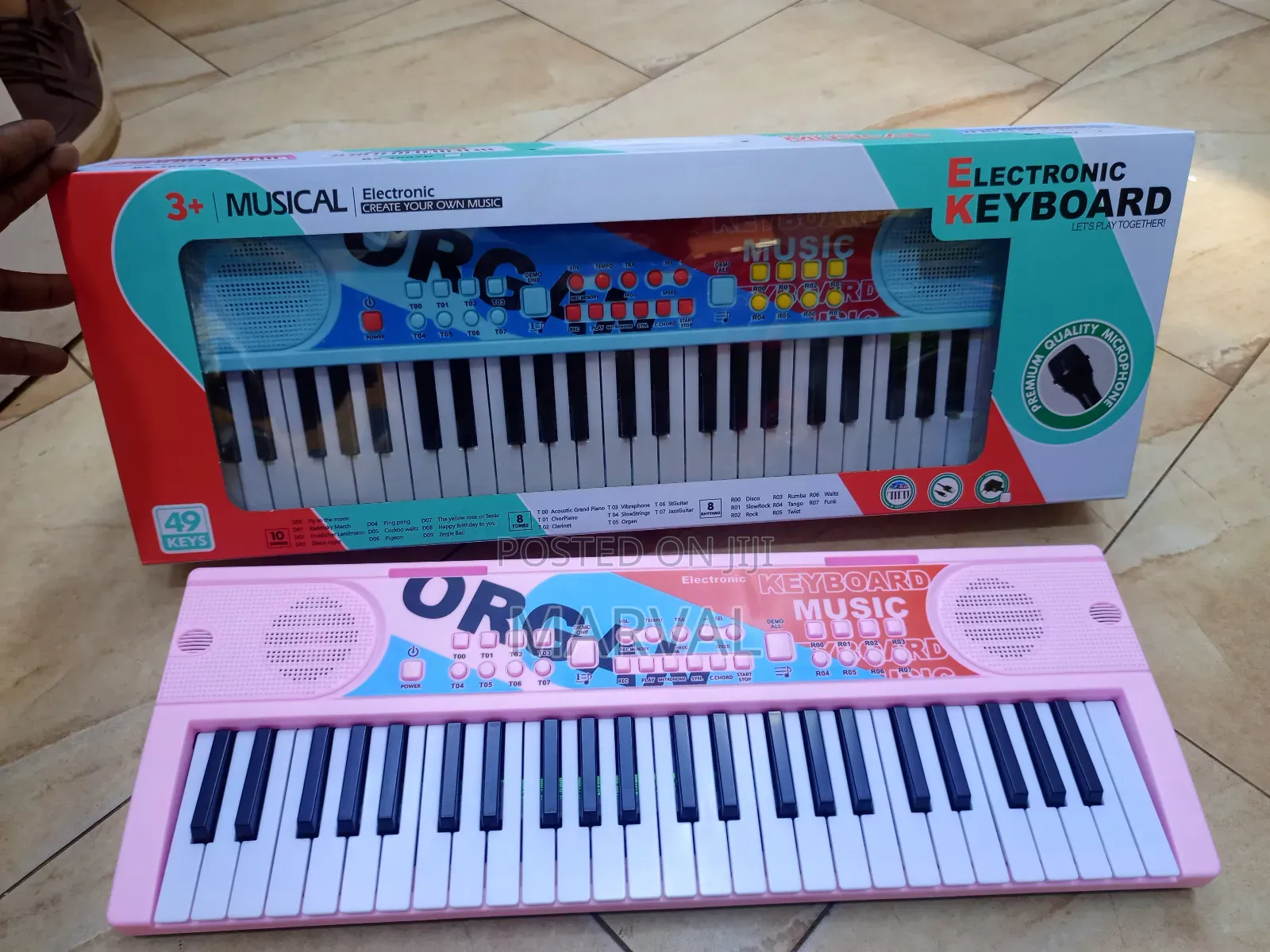 Electronic Keyboard for Children and Featuring 49 Keys