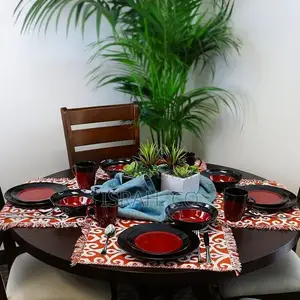 Black Chip Resistant Dinner Sets