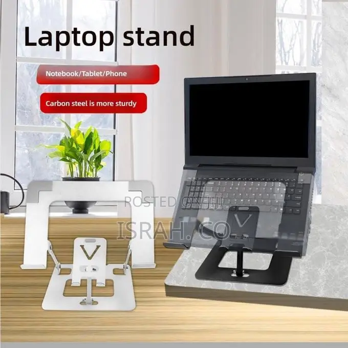 Ergonomic Dual Laptop Phone Stand –
