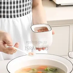 Piece of Ceramic Spice Jar Seasoning Box- Includes Lids