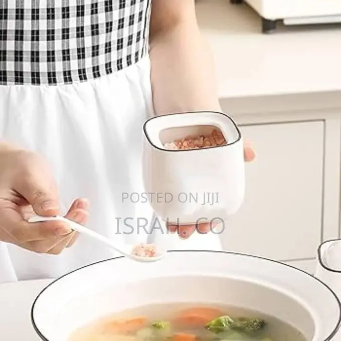 Piece of Ceramic Spice Jar Seasoning Box- Includes Lids