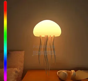 Led Portable RGB Gradient Jellyfish Bedside Lamp
