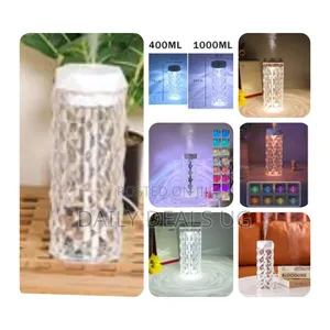 Crystal Lamp Air Humidifier Color Night Light Touch Lamp