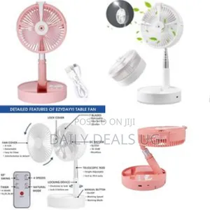 Wireless Portable Folding Usb Rechargeable Telescopic Remote Fan