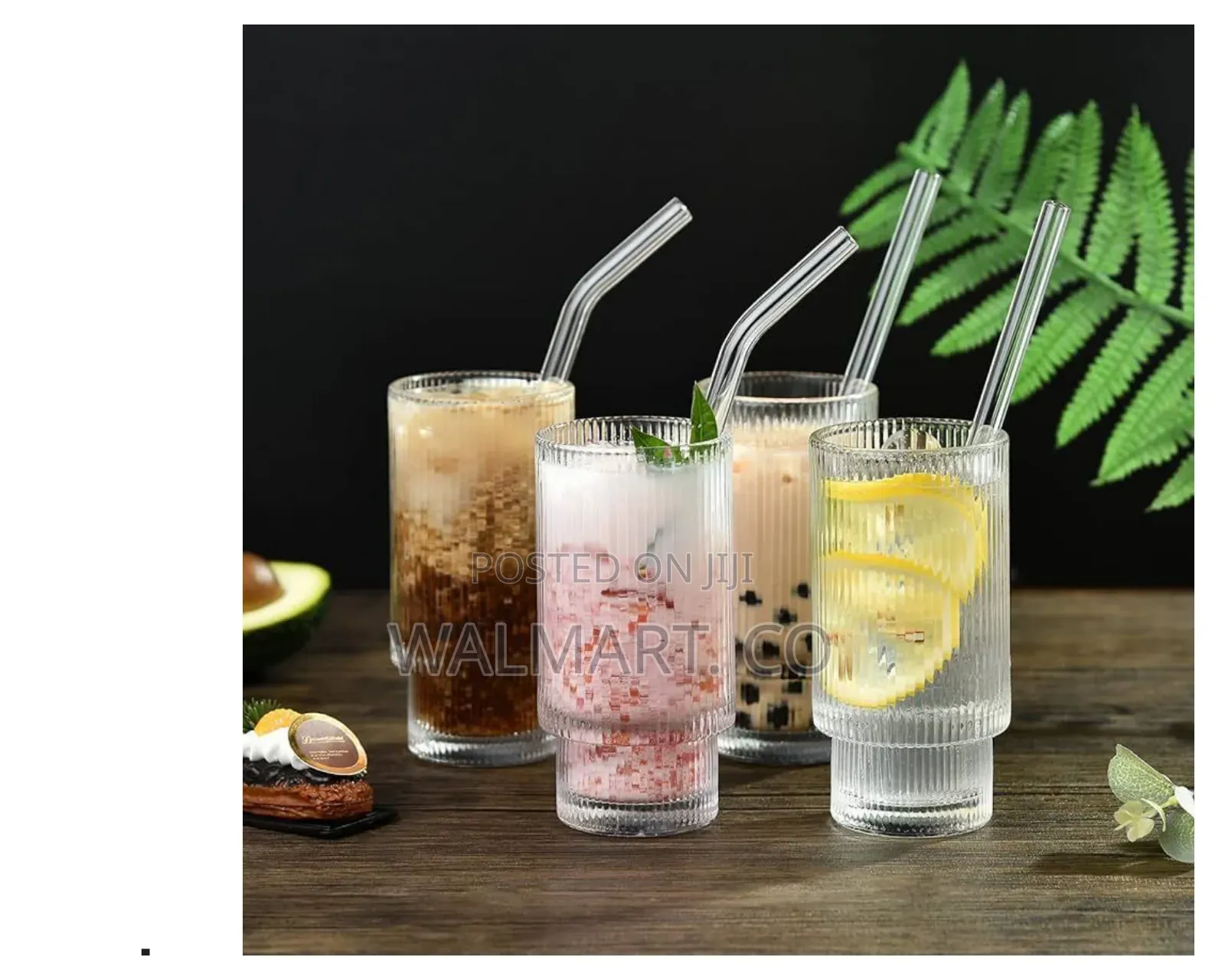 A Dozen of Ribbed Glasses