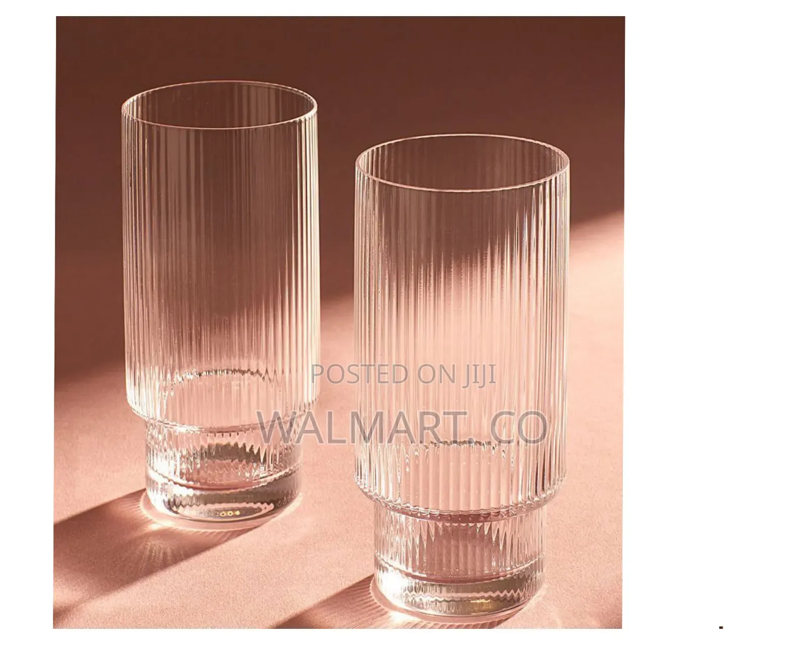 A Dozen of Ribbed Glasses