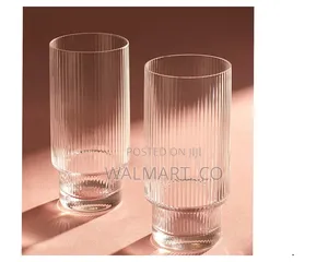 A Dozen of Ribbed Glasses