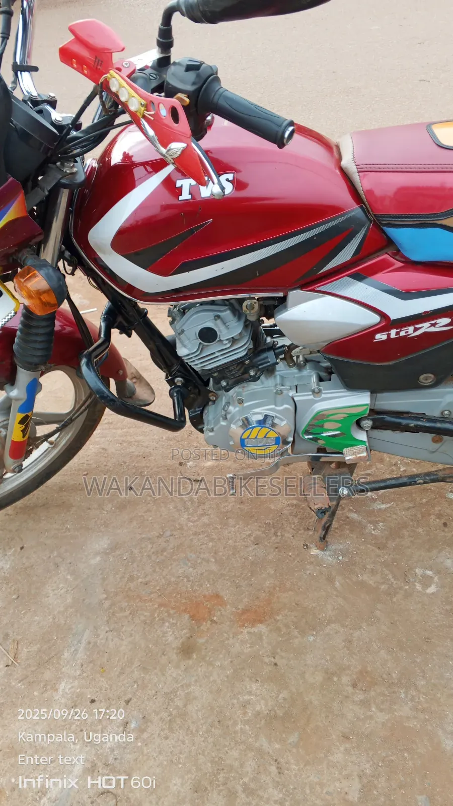 TVS HLX 125 2024 Red