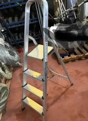 4 Steps Ladder Aluminium Industrial Quality