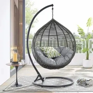 Its Agood Hanging Egg Chair With a Stand