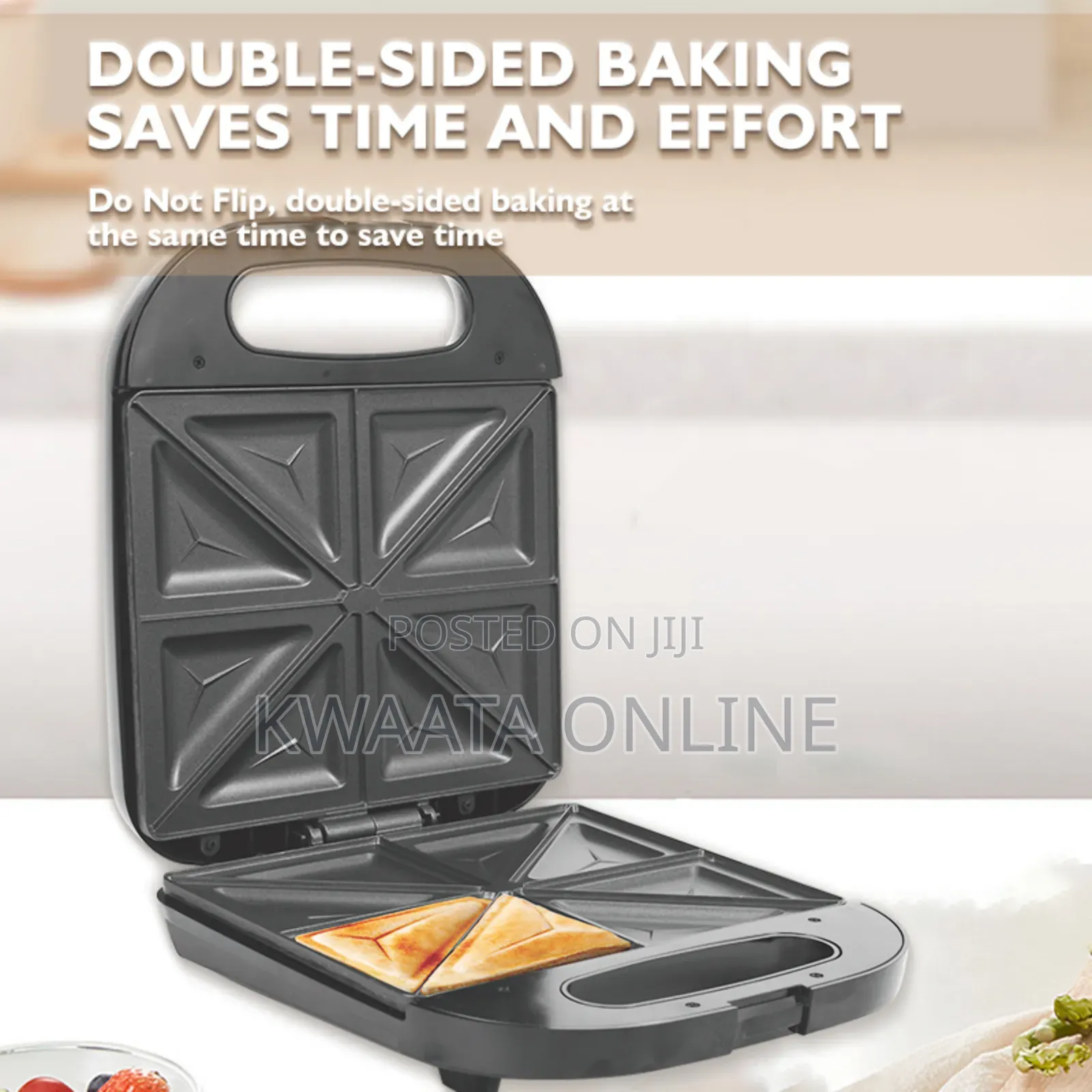 DSP Sandwich Maker 1400w Fixed Triangle Plates Thermostat Control