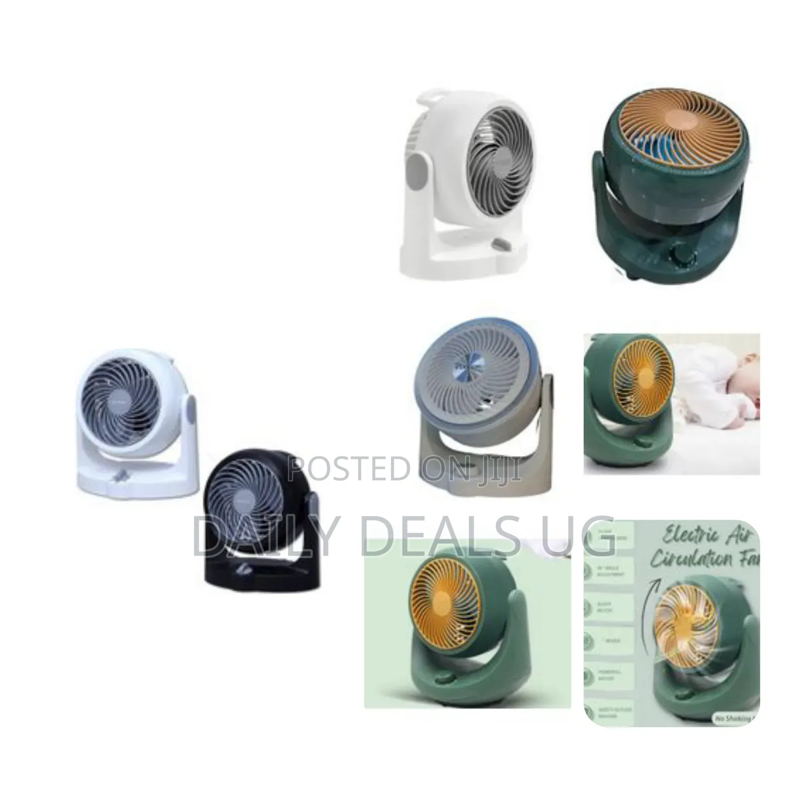 Small Mini Office Desktop Table Air Circulation Fan