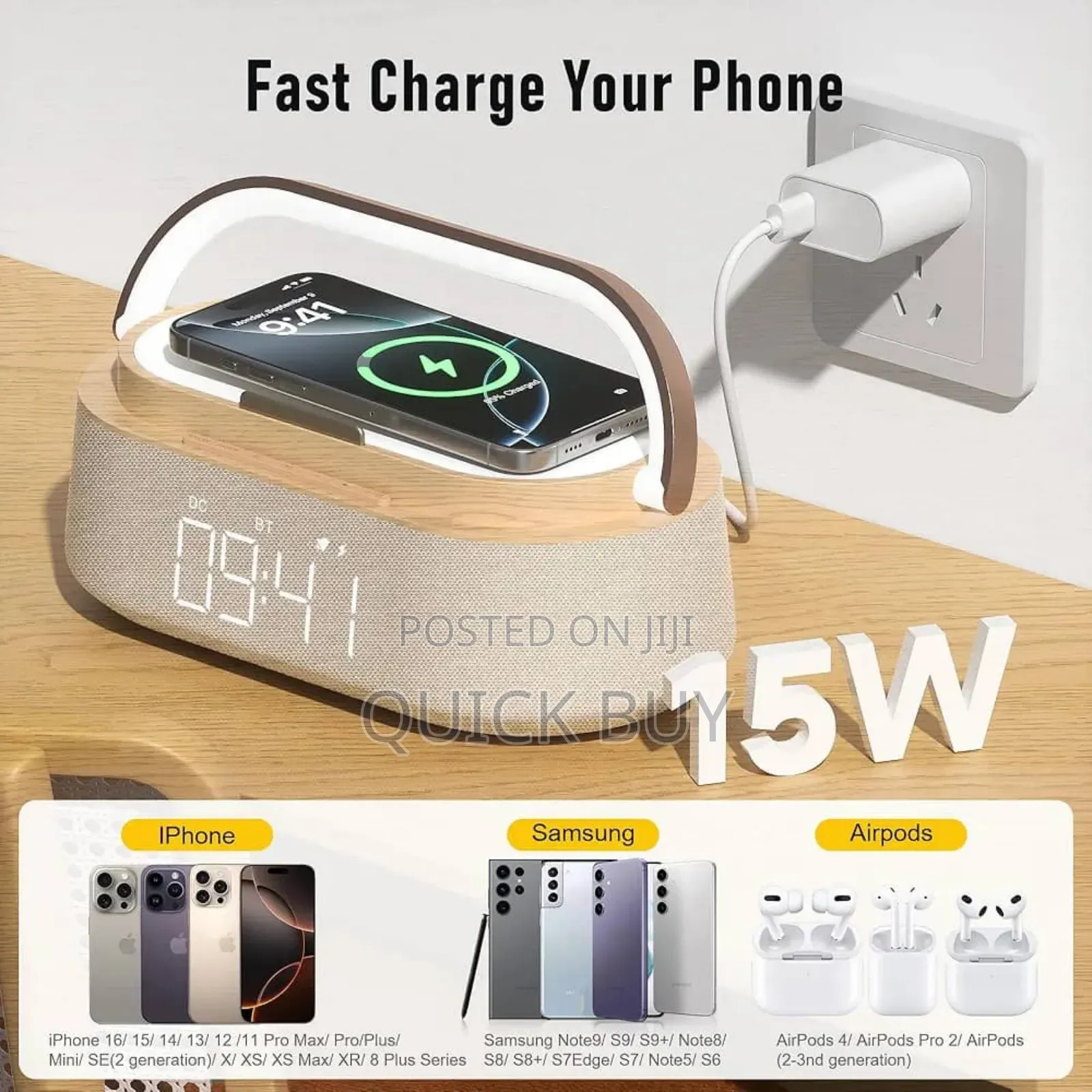 6in1 Multifunction Alarm Clock