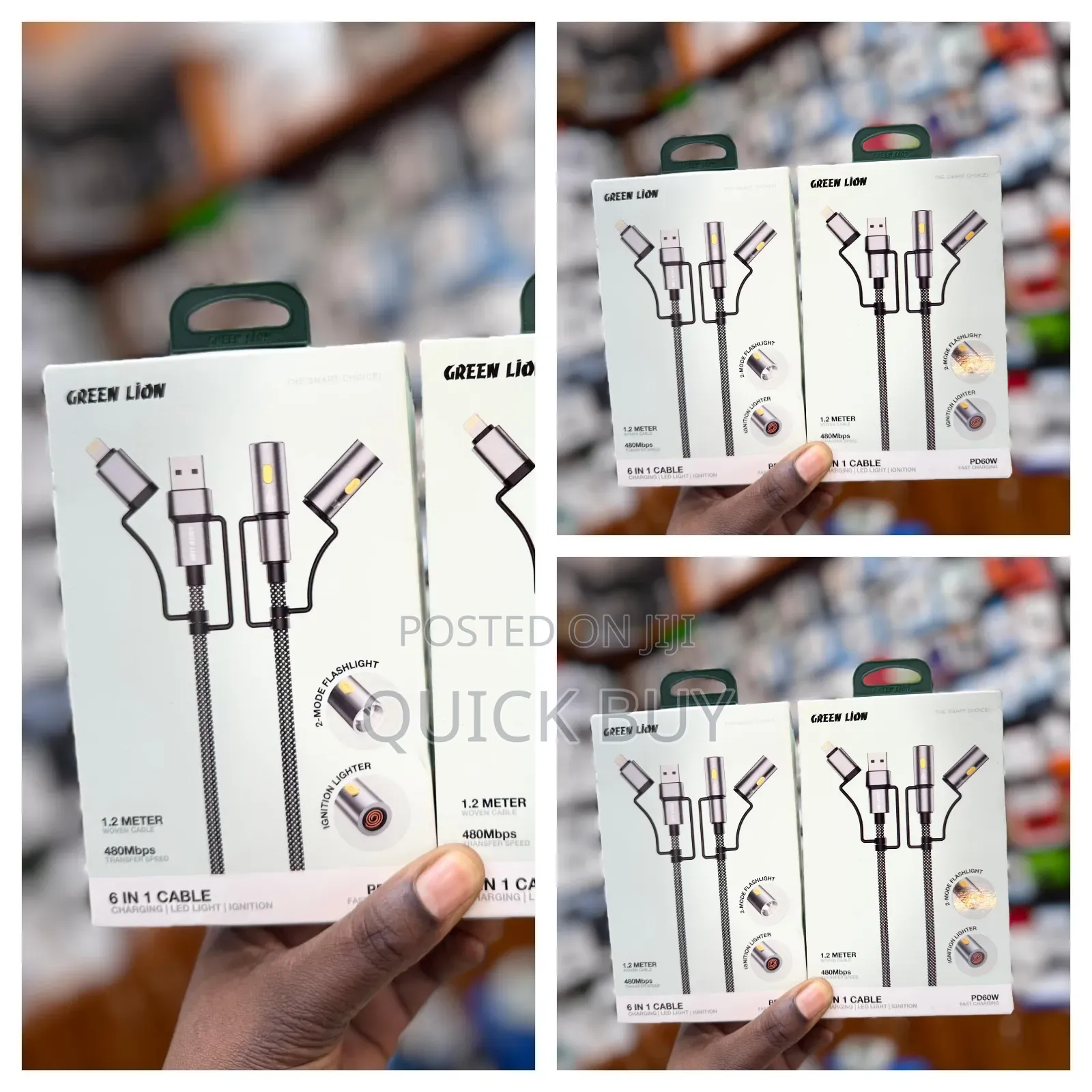Green Lion 6 in 1 Cable Pd60w