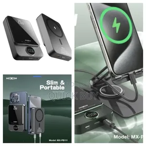 Moxom 10,000mah Wireless Magnetic Wired Power Bank