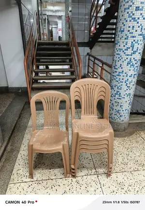 Stripped Back Plastic Chairs Plastic Chairs (Brown)