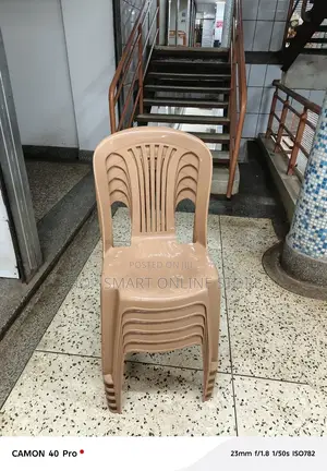 Stripped Back Plastic Chairs Plastic Chairs (Brown)