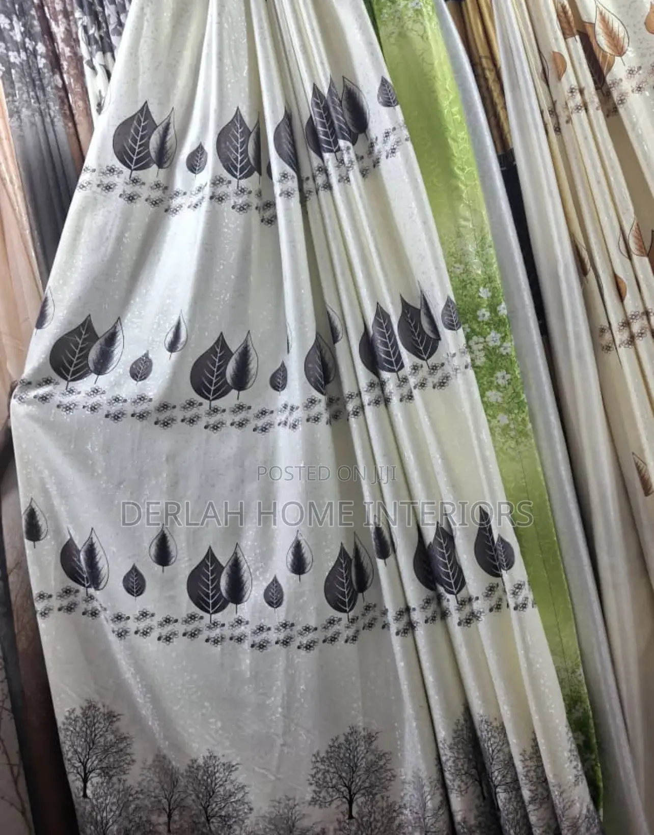 Tree Leaves Curtain Design