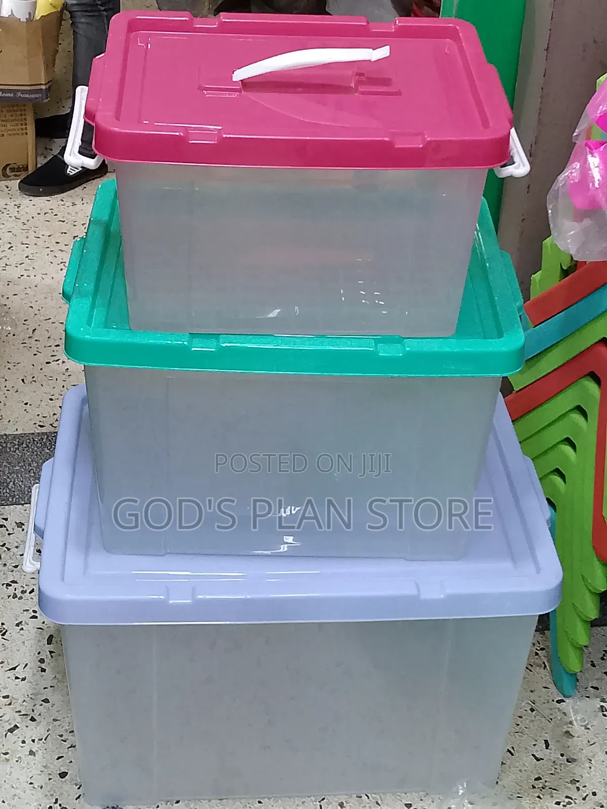 Rated Plastic Storage Boxes 3pcs