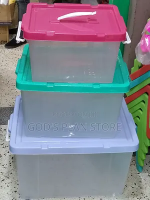 Rated Plastic Storage Boxes 3pcs