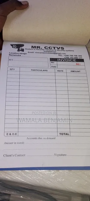Invoice Book Printing and Designing