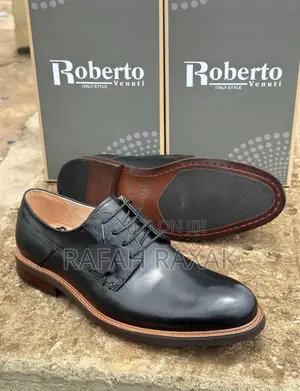 Original Men’S Roberto Venuti Plain Toe Derby Oxford Shoes