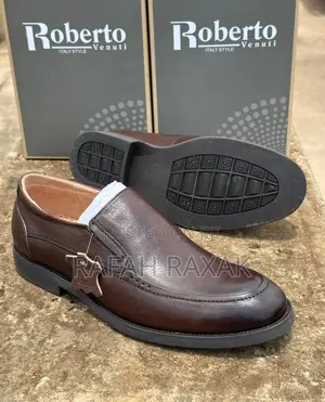 Original Men’S Dark Tan Roberto Venuti Formal Gentle Shoes