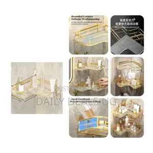 1 Pc of Acrylic Triangle Storage Toilet Bathroom Rack