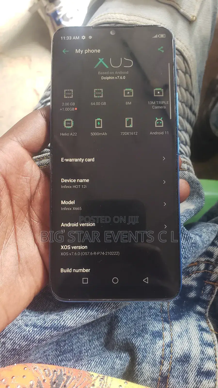 Infinix Hot 12i 64 GB Blue