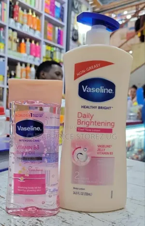 Vaseline Daily Brightening Tone Lotion 725ml + B3 Body Oil 200ml
