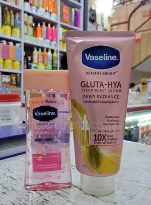 Vaseline Vitamin B3 Body Oil Tone + Gluta-hya Dewy Radiance Lotion